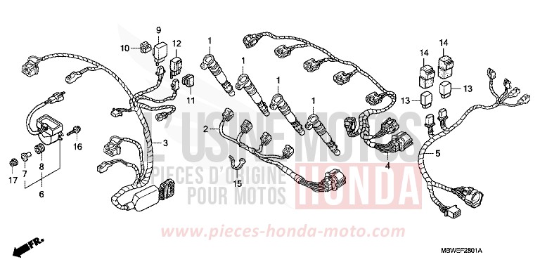 HILFSKABELBAUM von CBR600F Special Edition ACCURATE SILVER METALLIC (NH146B) von 2002